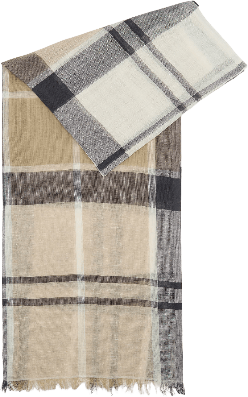 Barbour Abigail Tartan Scarf, från Barbour, i färgen Dress Navy.