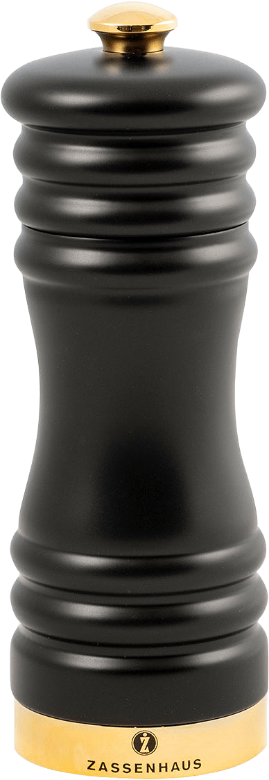 Pepparkvarn matt svart/guld 15 cm, från Zassenhaus, i färgen Svart.
