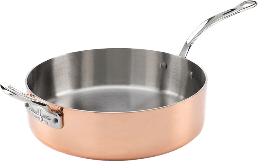 Traktörpanna i koppar för induktion 26 cm, från Samuel Groves, i färgen Koppar.