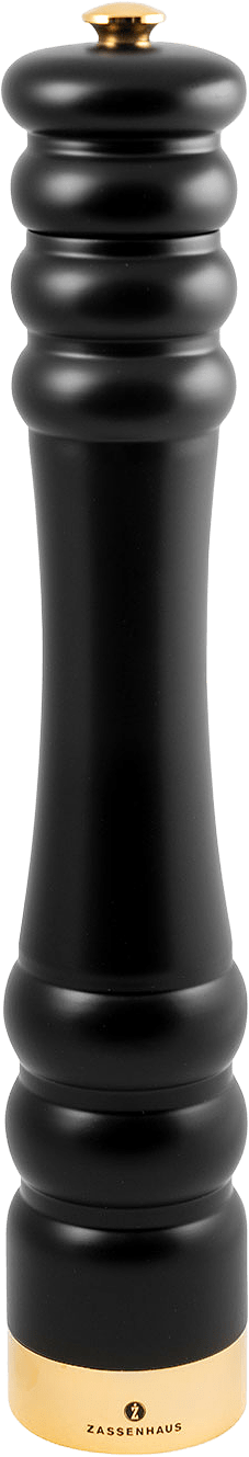 Pepparkvarn matt svart/guld 35 cm, från Zassenhaus, i färgen Svart.