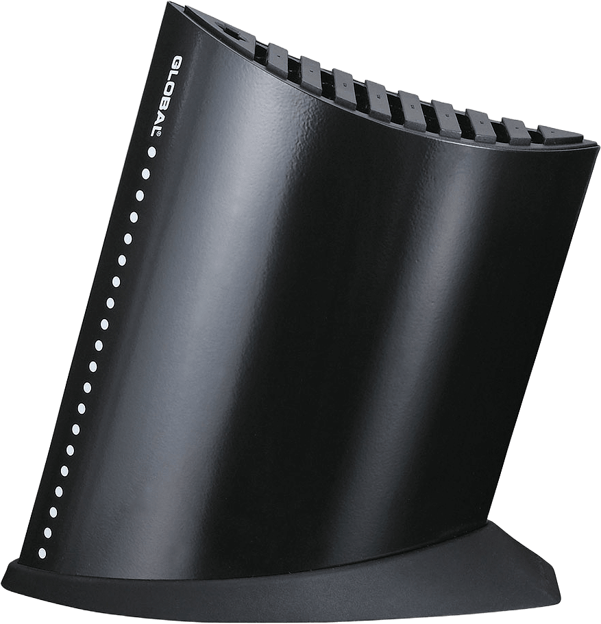 Knivblock svart 9+1, från Global, i färgen Svart.