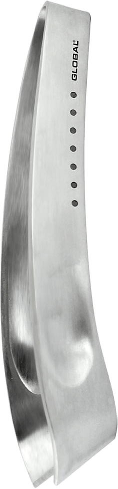 Fiskbenspincett böjd, från Global, i färgen Rostfri.