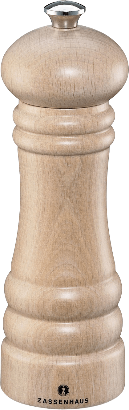 Pepparkvarn bok 18 cm, från Zassenhaus, i färgen Natur.