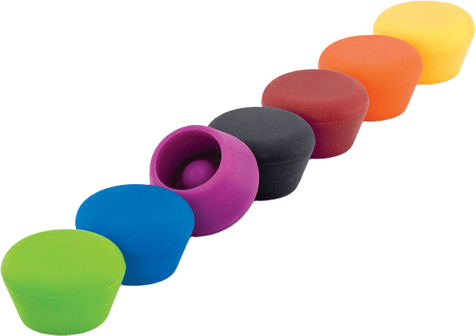Silicone champagne stoppers 2-pack, från Pulltex, i färgen Svart.