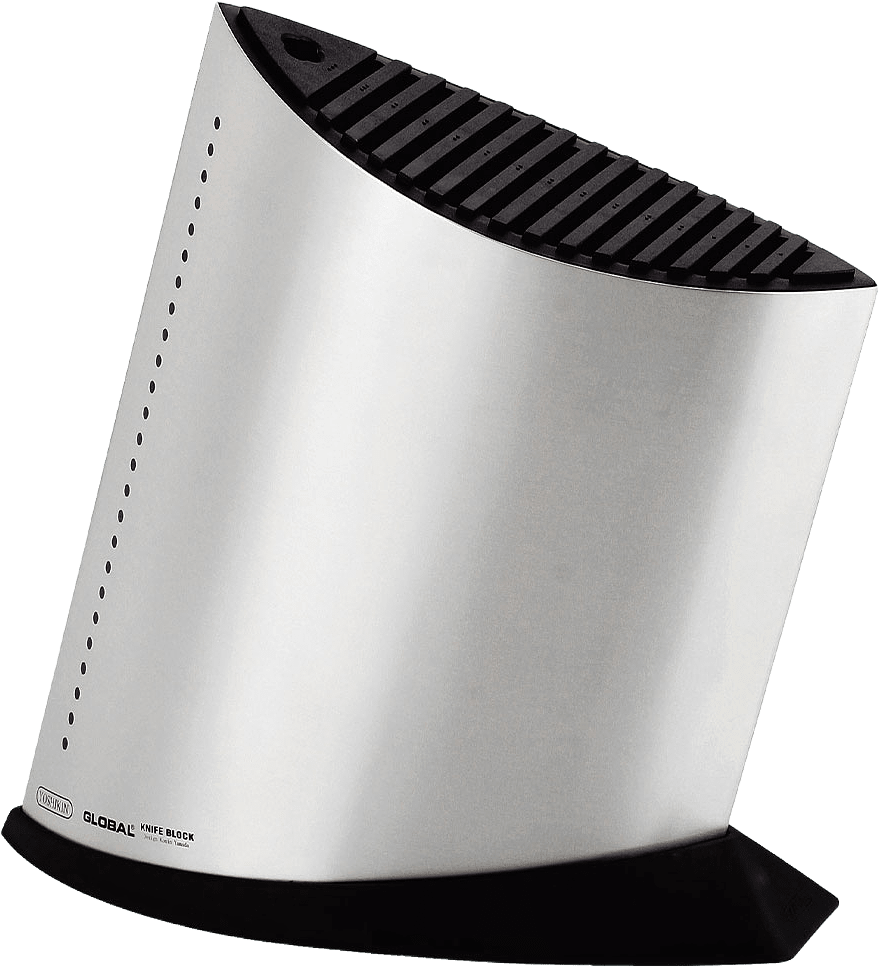 Knivblock för 13 +1, från Global, i färgen Rostfri.