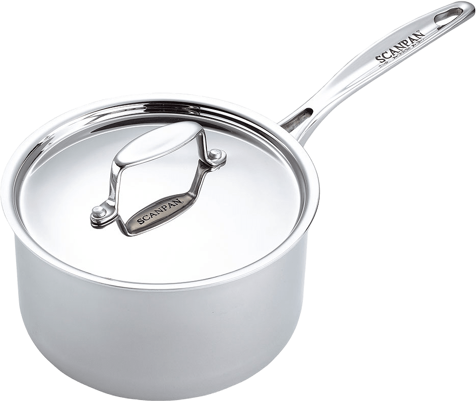 Kastrull med lock 1,3 l, från Scanpan, i färgen Rostfri.