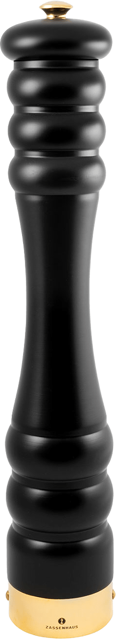 Pepparkvarn matt svart/guld 45 cm, från Zassenhaus, i färgen Svart.