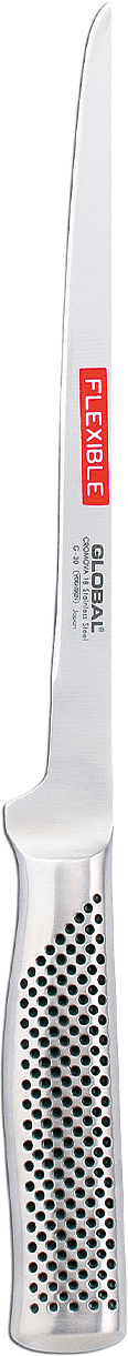 Filékniv 21cm flexibel, från Global, i färgen Rostfri.