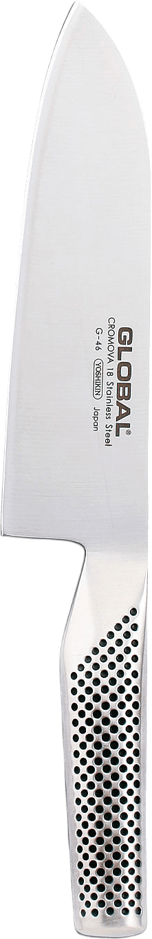 Santokukniv 18 cm, från Global, i färgen Rostfri.