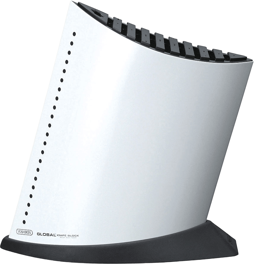 Knivblock vit 9 +1, från Global, i färgen Vit.