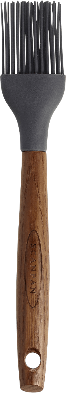 Bakpensel Silicon, från Scanpan, i färgen Natur/Svart.