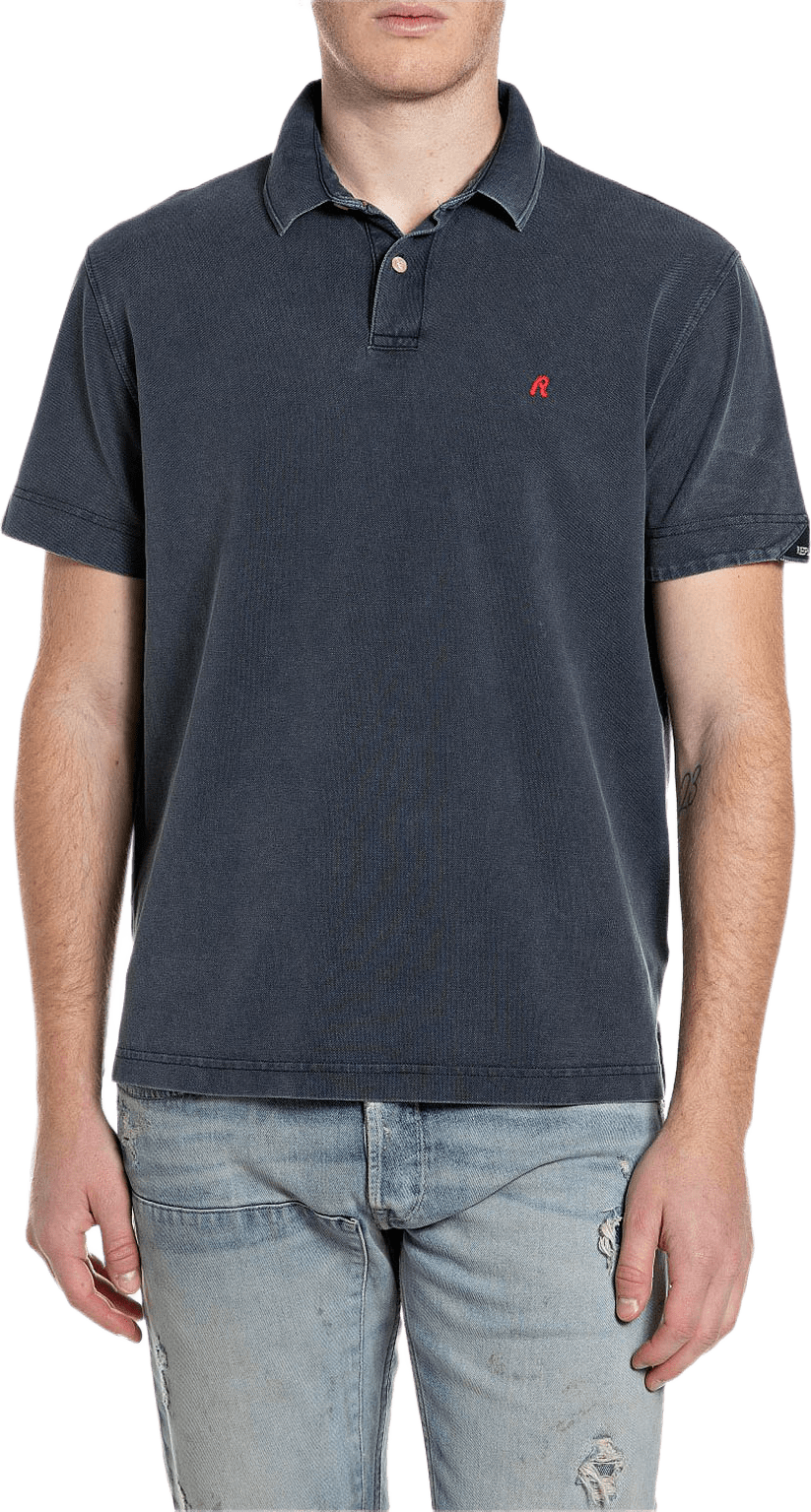Basic Polo Shirt, från Replay, i färgen Dark Navy.