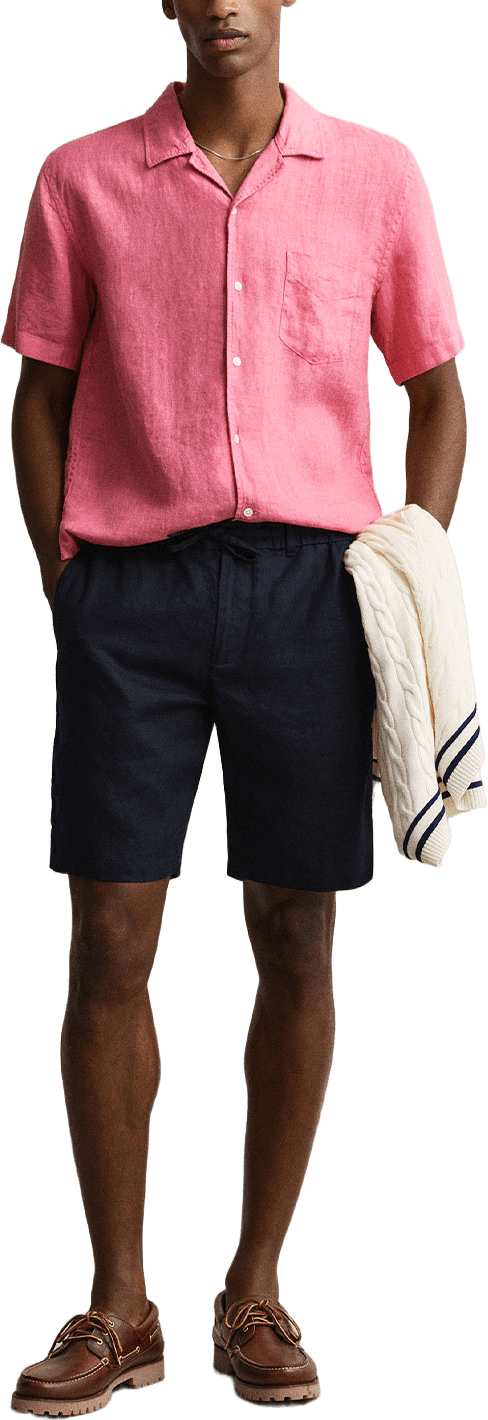 Linen Shorts, från GANT, i färgen Evening Blue.