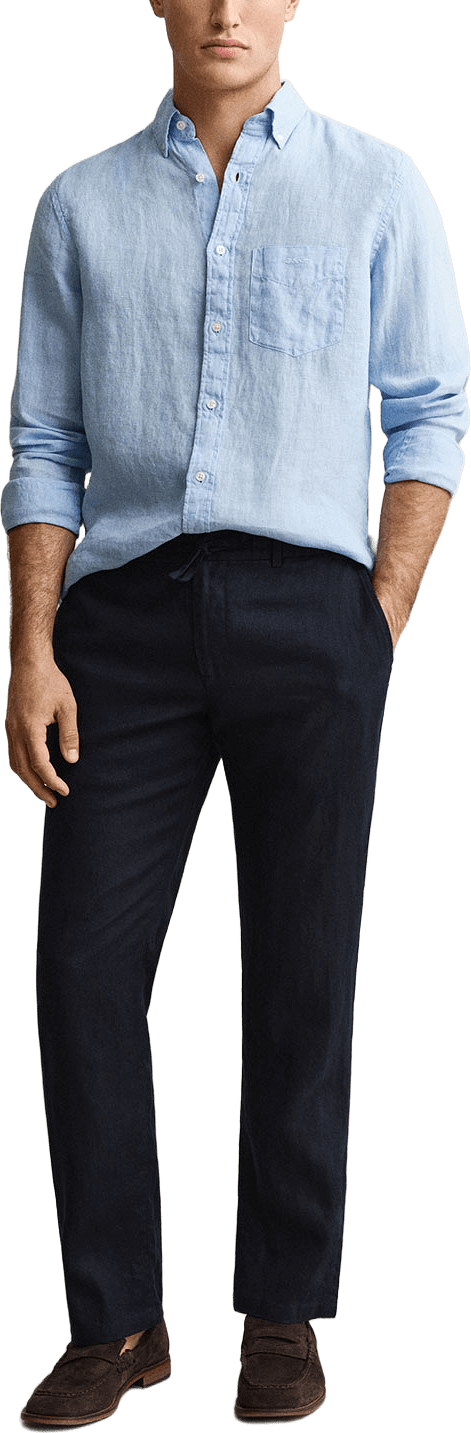 Linen Pants, från GANT, i färgen Evening Blue.