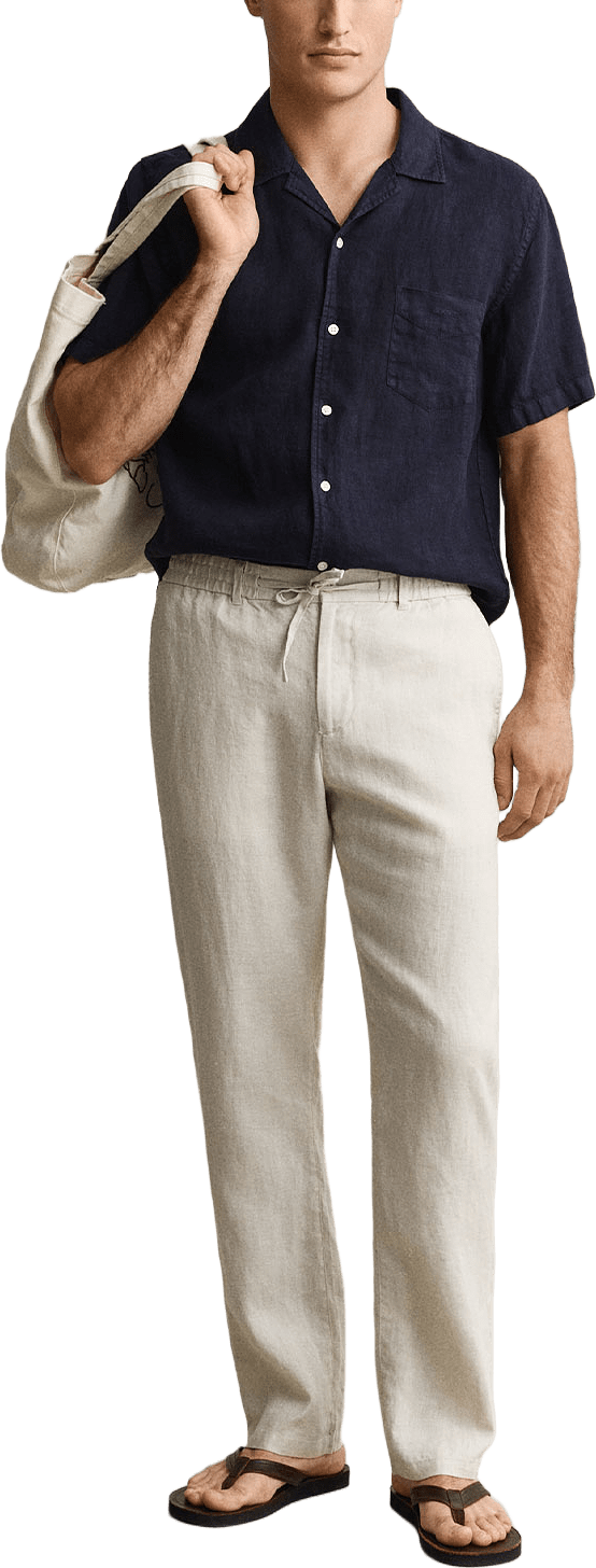 Linen Pants, från GANT, i färgen Sand.