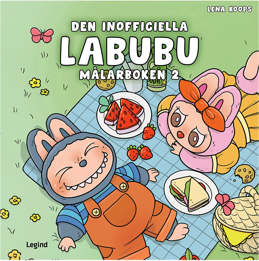 Den inofficiella Labubu målarboken 2, från Cozy.