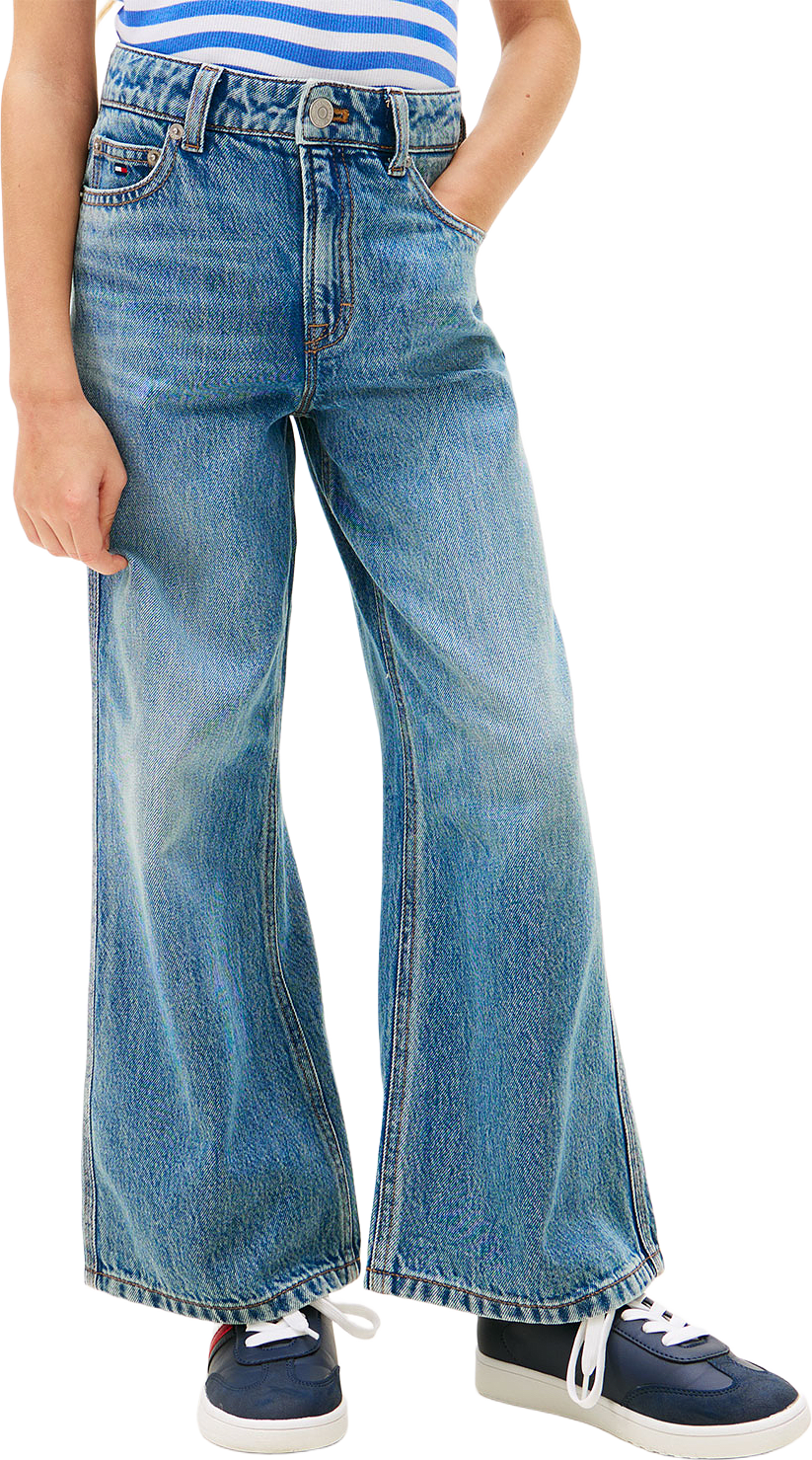 Mabel Wide Leg Jeans, från Tommy Hilfiger, i färgen Mediumused.