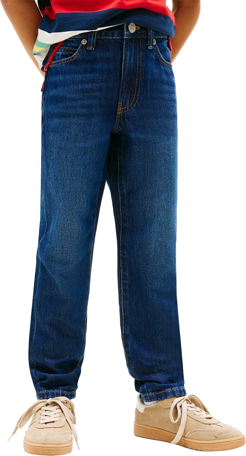 Straight Dark Blue Jeans, från Tommy Hilfiger, i färgen Darkused.