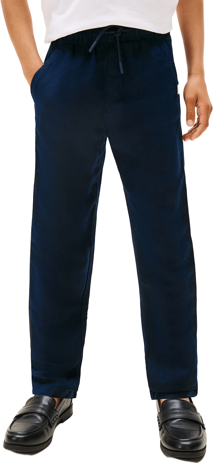 RELAXED LINEN VISCOSE PANT, från Tommy Hilfiger, i färgen Dark Night Navy.