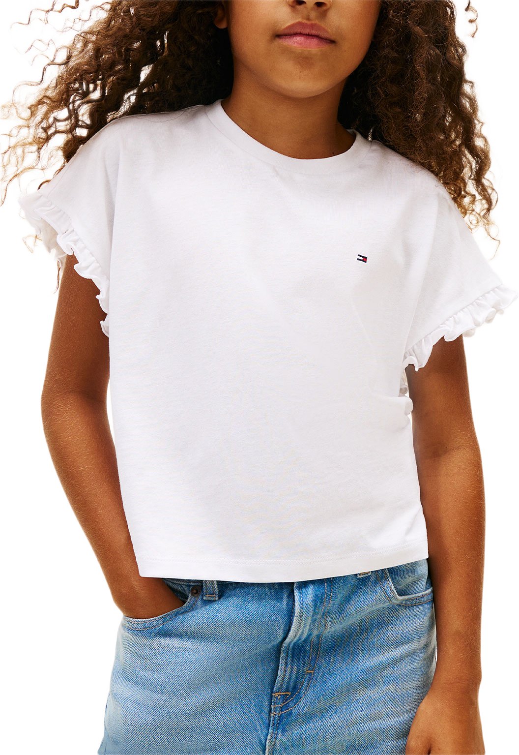 ESSENTIAL TOP SS, från Tommy Hilfiger, i färgen White.