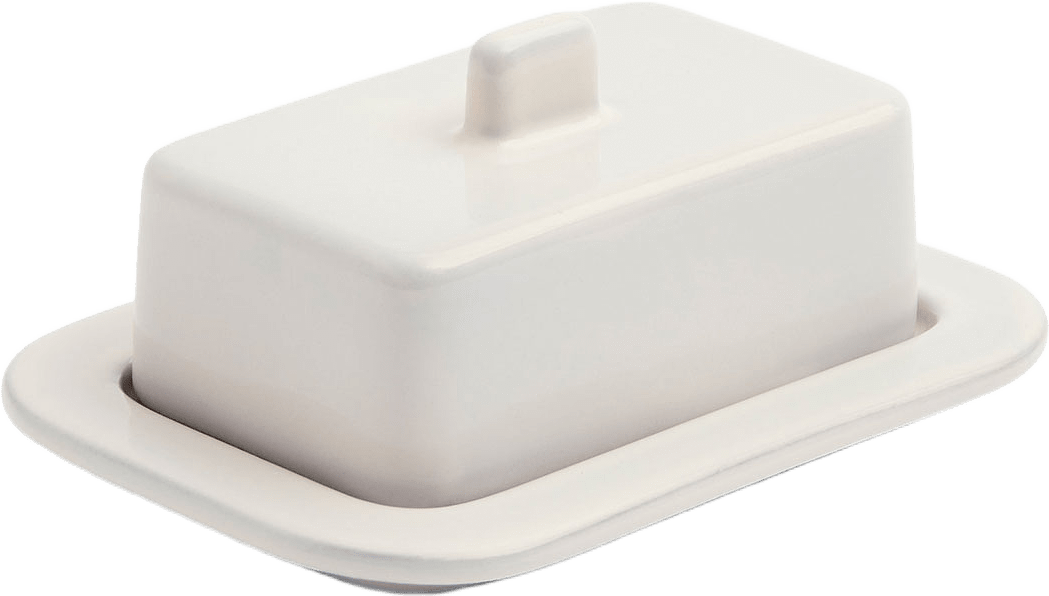 HAY Butter Dish Barro, från HAY, i färgen Off-white.