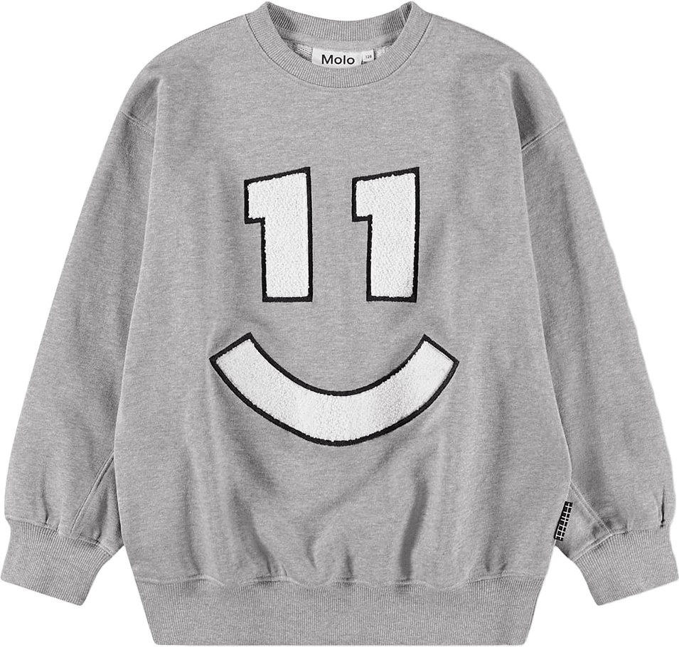 Magni Sweater, från Molo, i färgen Grey Melange.