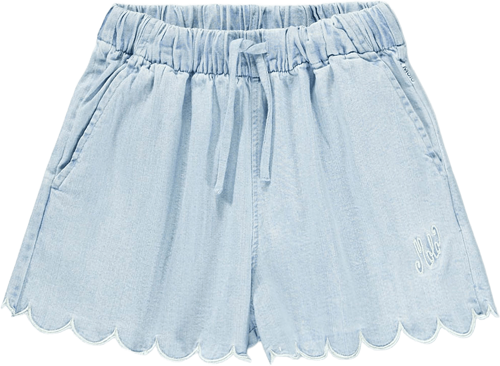 Addie Shorts, från Molo, i färgen Washed Chambrey.