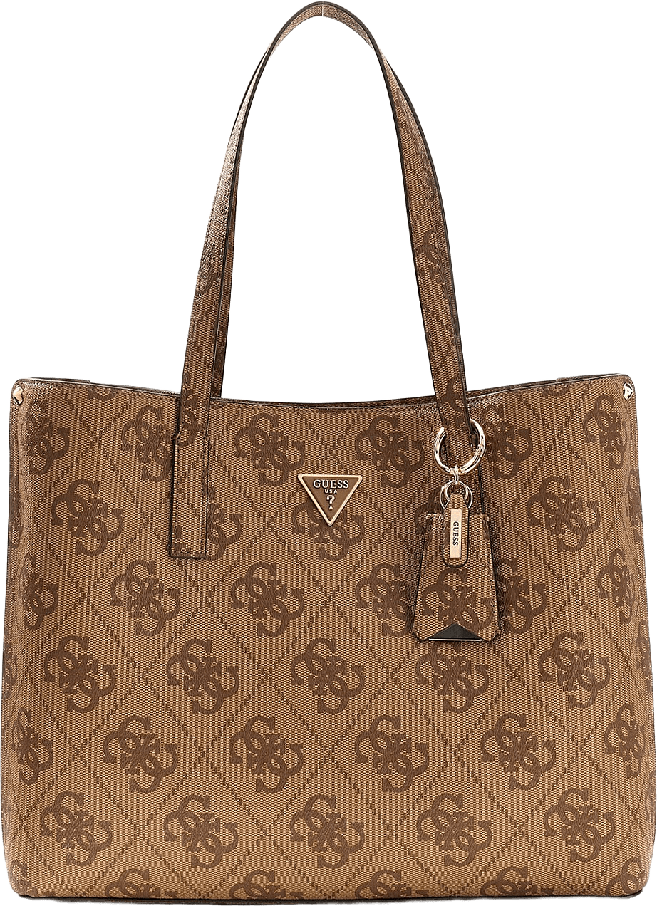 MERIDIAN II GIRLFRIEND TOTE, från Guess, i färgen Latte Logo.