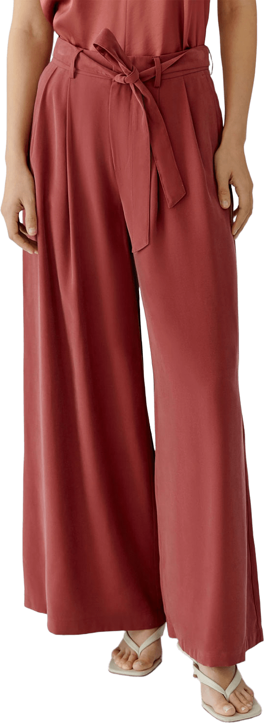 Byxa Palazzo, från Oui, i färgen Red Pear.