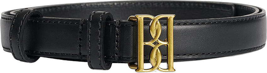 Marlos läderbälte, från By Malene Birger, i färgen Black.