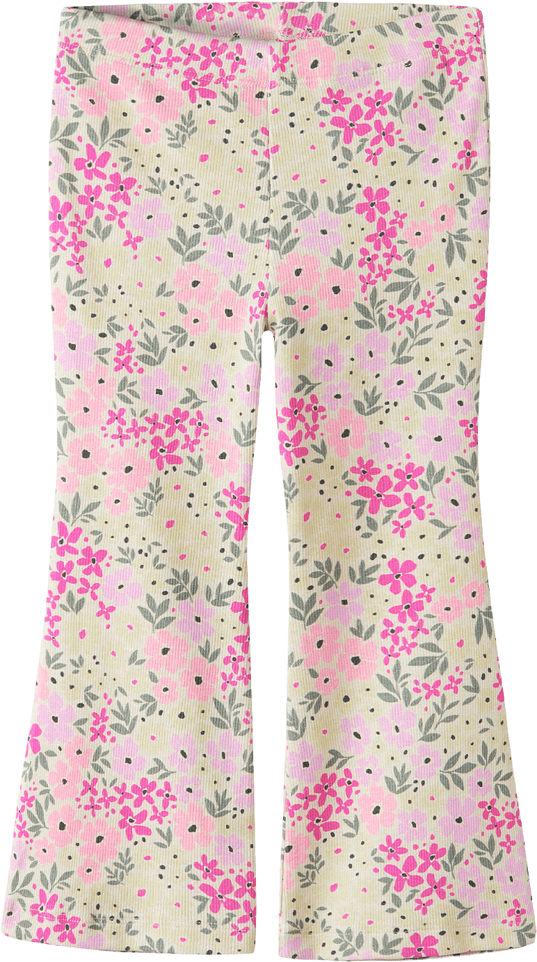 NMFDARTIAS FLARED PANT, från Name It, i färgen Peyote Melange.