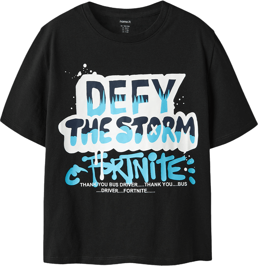 NKMMOD FORTNITE SS NREG TOP BOX, från Name It, i färgen Black.