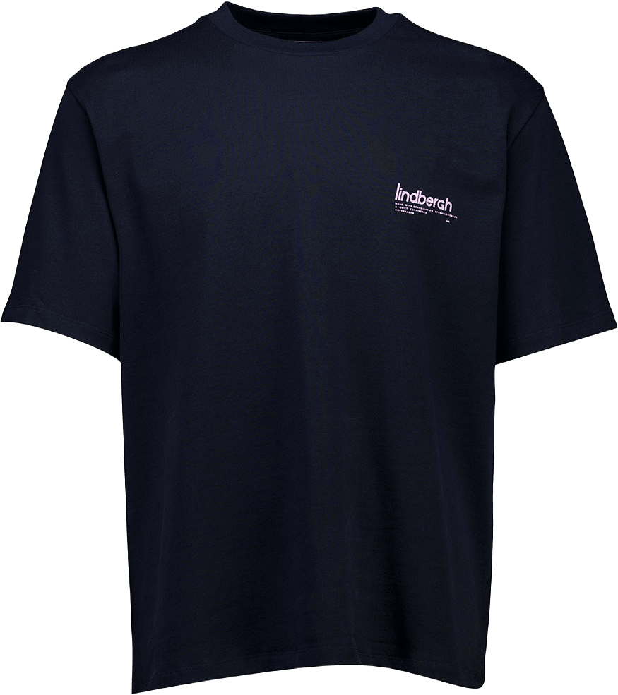 Brand carrier oversize tee, från Lindbergh, i färgen Navy.