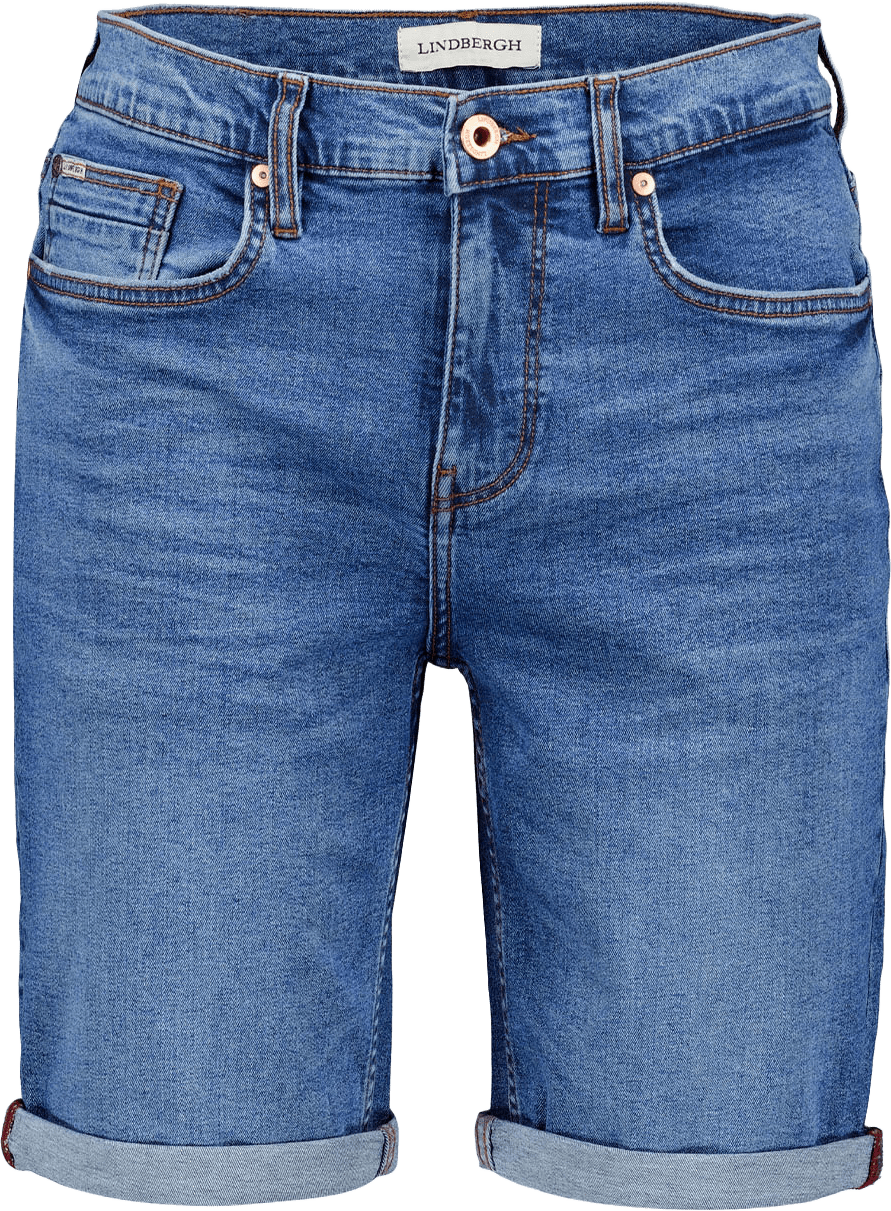 Superflex denim Shorts, från Lindbergh, i färgen Bright Blue.