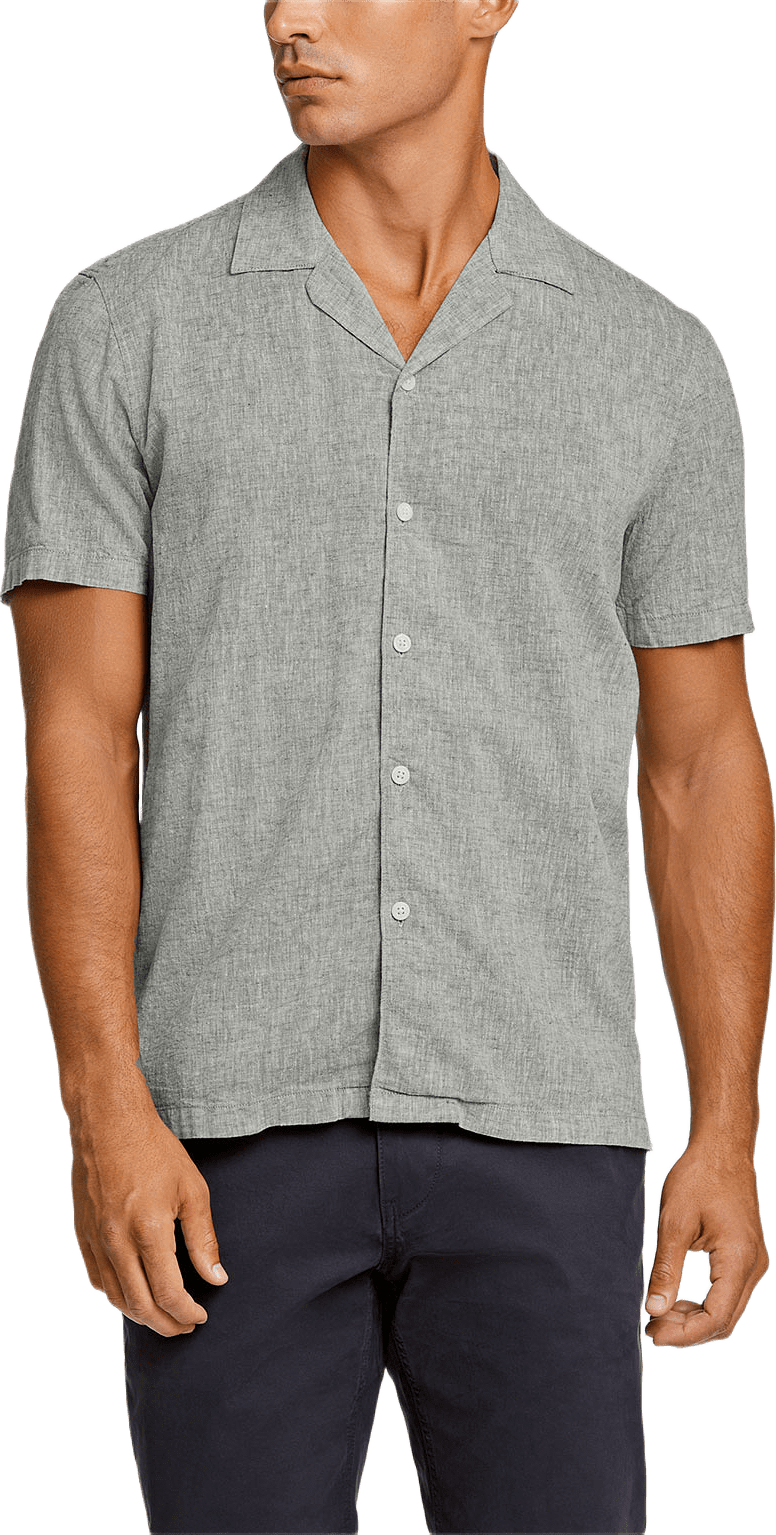 Casual Linen Blend Resort S/S, från Lindbergh, i färgen Army.