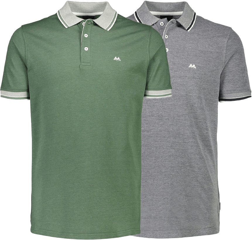 Organic cotton Polo shirt, från Lindbergh, i färgen Navy-green.