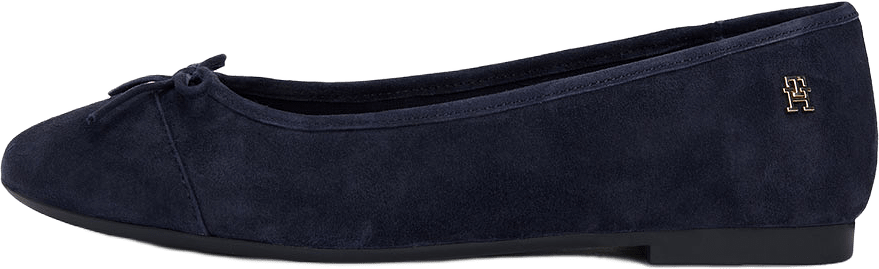 HILFIGER SUEDE BALLERINA, från Tommy Hilfiger, i färgen Space Blue.