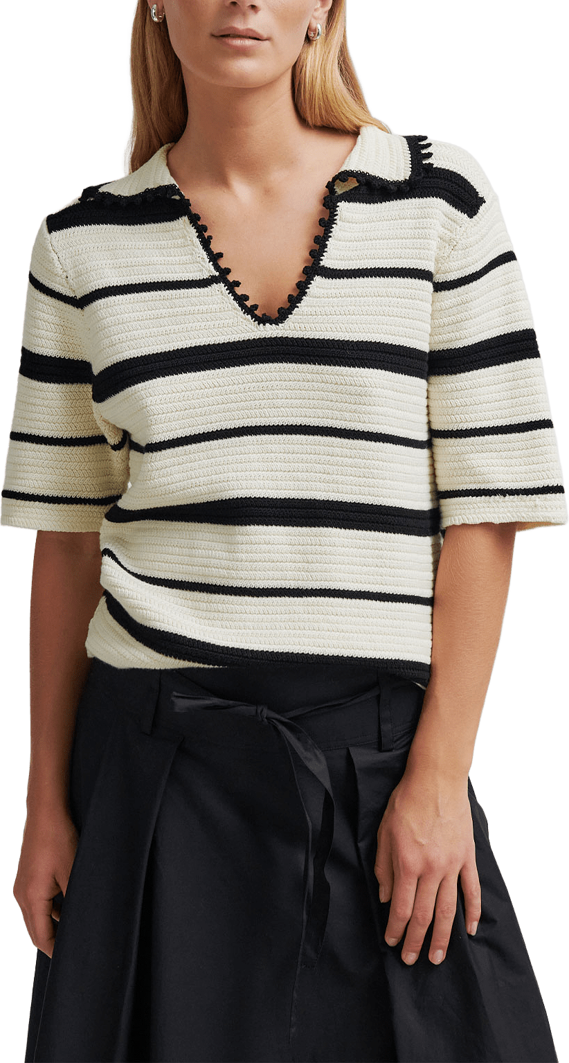 Susi Knit Collar, från Second Female, i färgen Eggnog.