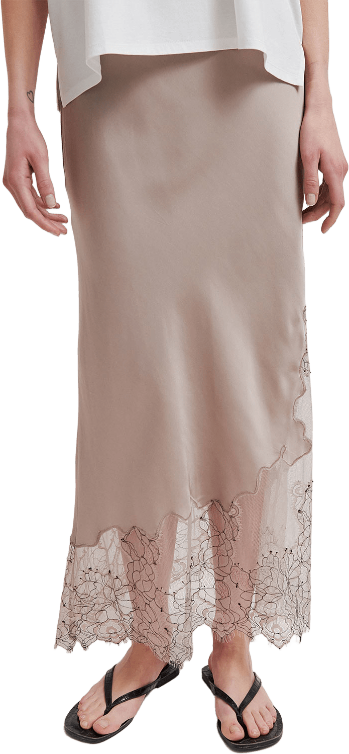 Wila Skirt, från Second Female, i färgen Plaza Taupe.