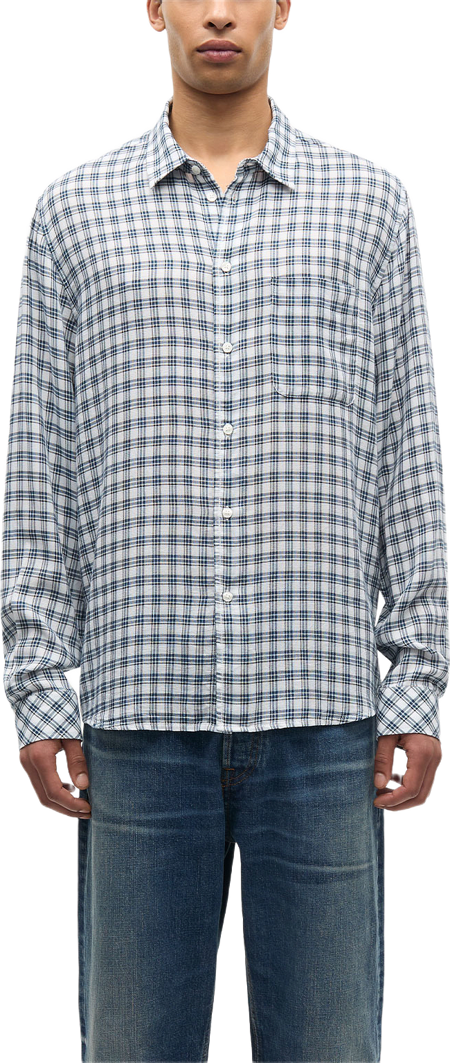 Saryan J shirt 15566, från SAMSOE SAMSOE, i färgen Blue Ch.