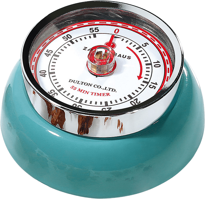 Timer, från Zassenhaus, i färgen Petrolblå.