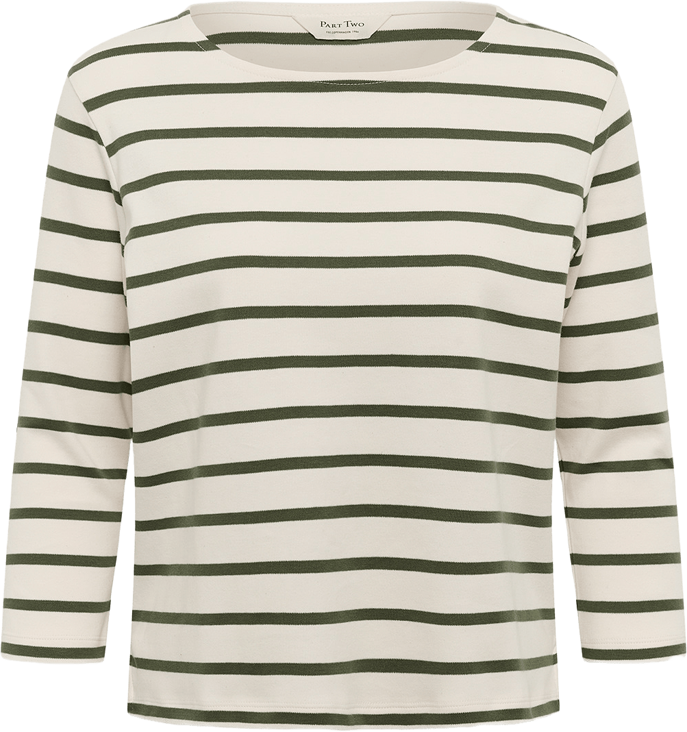 NelaPW T-shirt, från Part Two, i färgen Beetle Stripe.