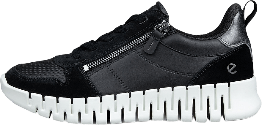 Gruuv W, från ECCO, i färgen Black/Black/Heavy Silver.