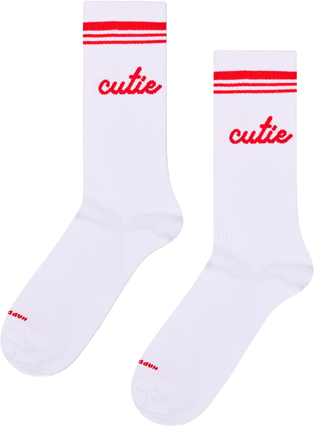 Cutie Sneaker Sock, från Happy Socks, i färgen White.