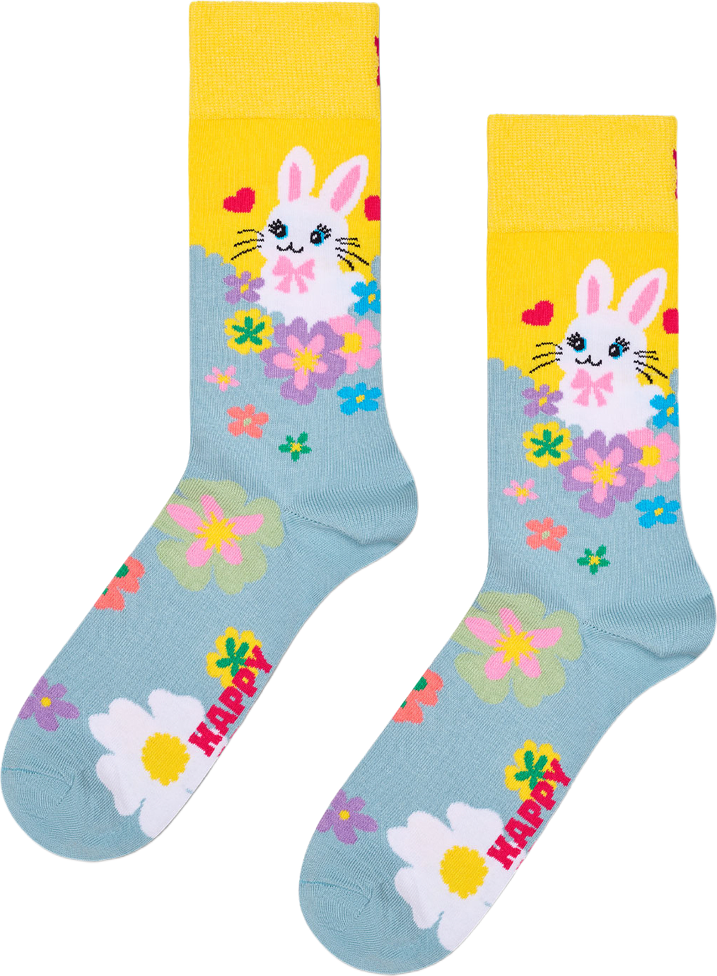 Bunny World Sock, från Happy Socks, i färgen Light Blue.
