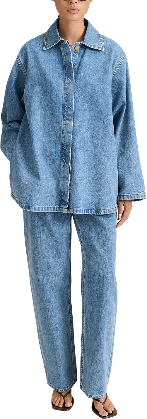 Karen Denim Jacket, från Stylein, i färgen Vintage Blue.