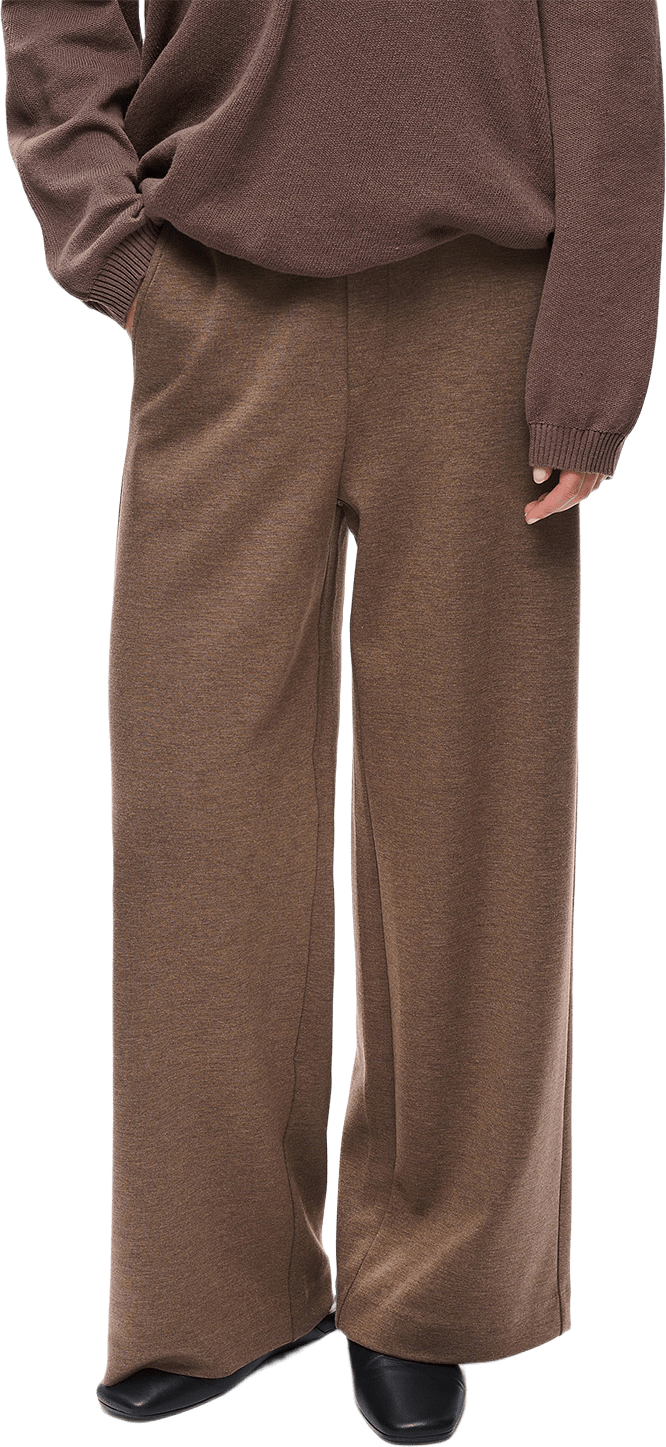 GincetteIW Melange Pants, från Inwear, i färgen Coffee Quartz Melange.