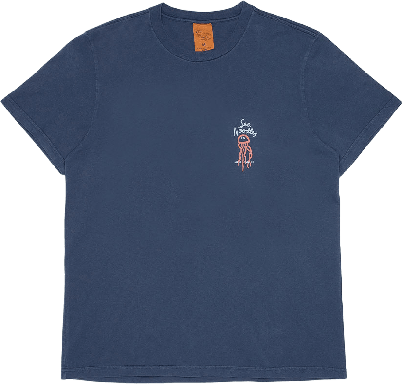 Roy Sea Noodles T-Shirt, från Nudie Jeans, i färgen Dark Blue.