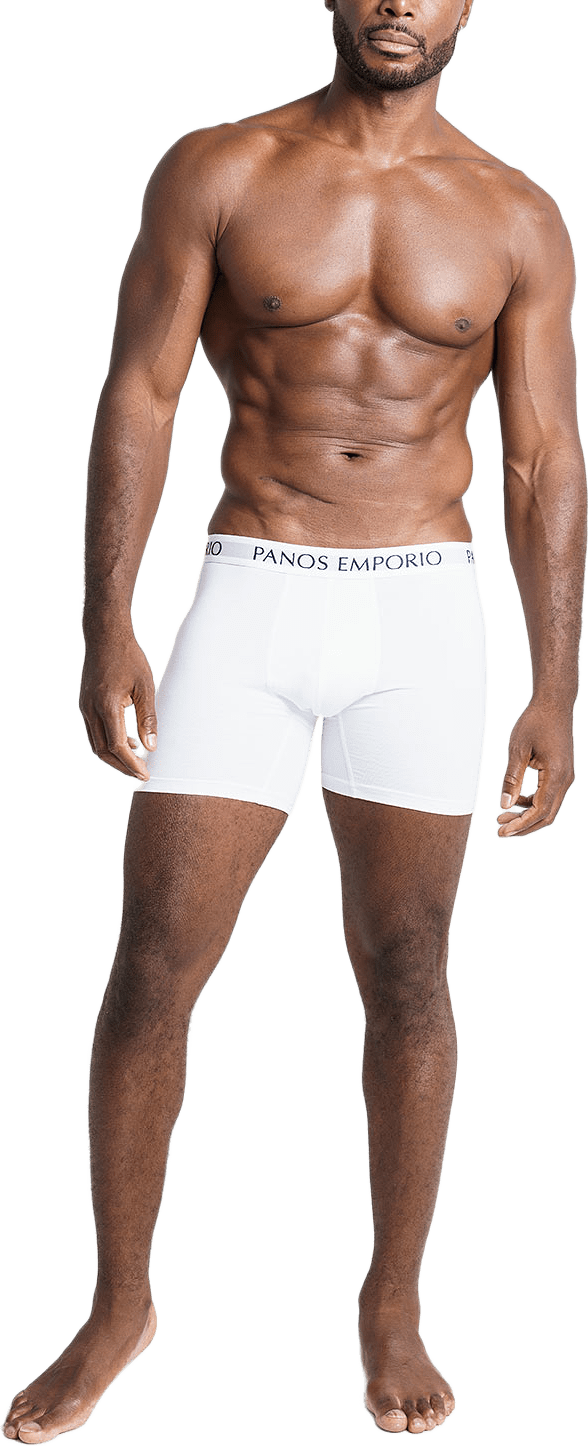 3pk Base Bamboo Boxer, från Panos Emporio, i färgen White.