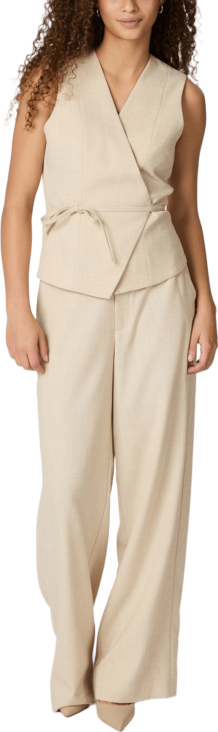 Emmett Melange Pants, från Neo Noir, i färgen Beige Melange.